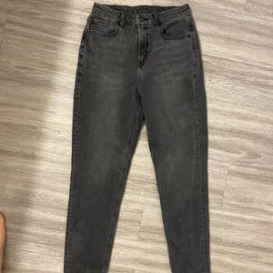 American eagle mom jeans black